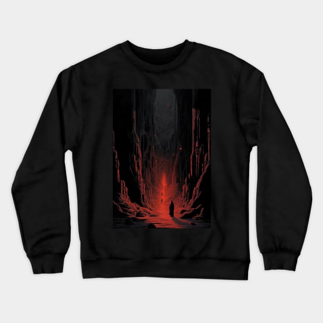 Path to Hell Crewneck Sweatshirt by chlorophyl